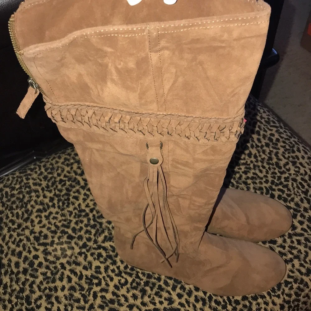 Mudd Knee high Boots with Fringe